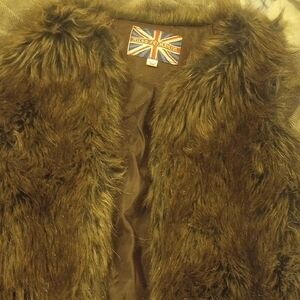 Brown Faux Fur Vest
